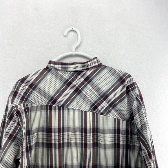 Volcom Lightweight‎ Long Sleeve button Up Flannel Shirt Mens Size XL - Picture 5 of 11